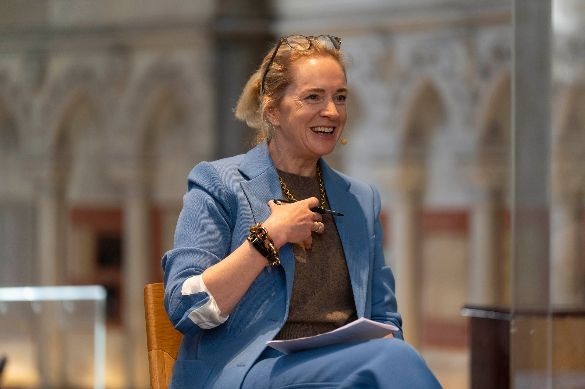 Erika Clegg speaking to a leadership audience